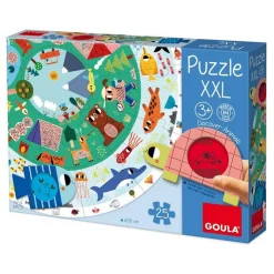 Puzzle 25 pièces XXL : Animaux - Goula