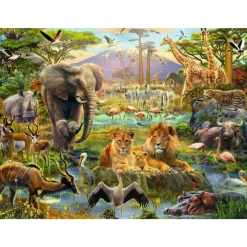 Puzzle 200 pièces XXL : Animaux de la savane - Ravensburger