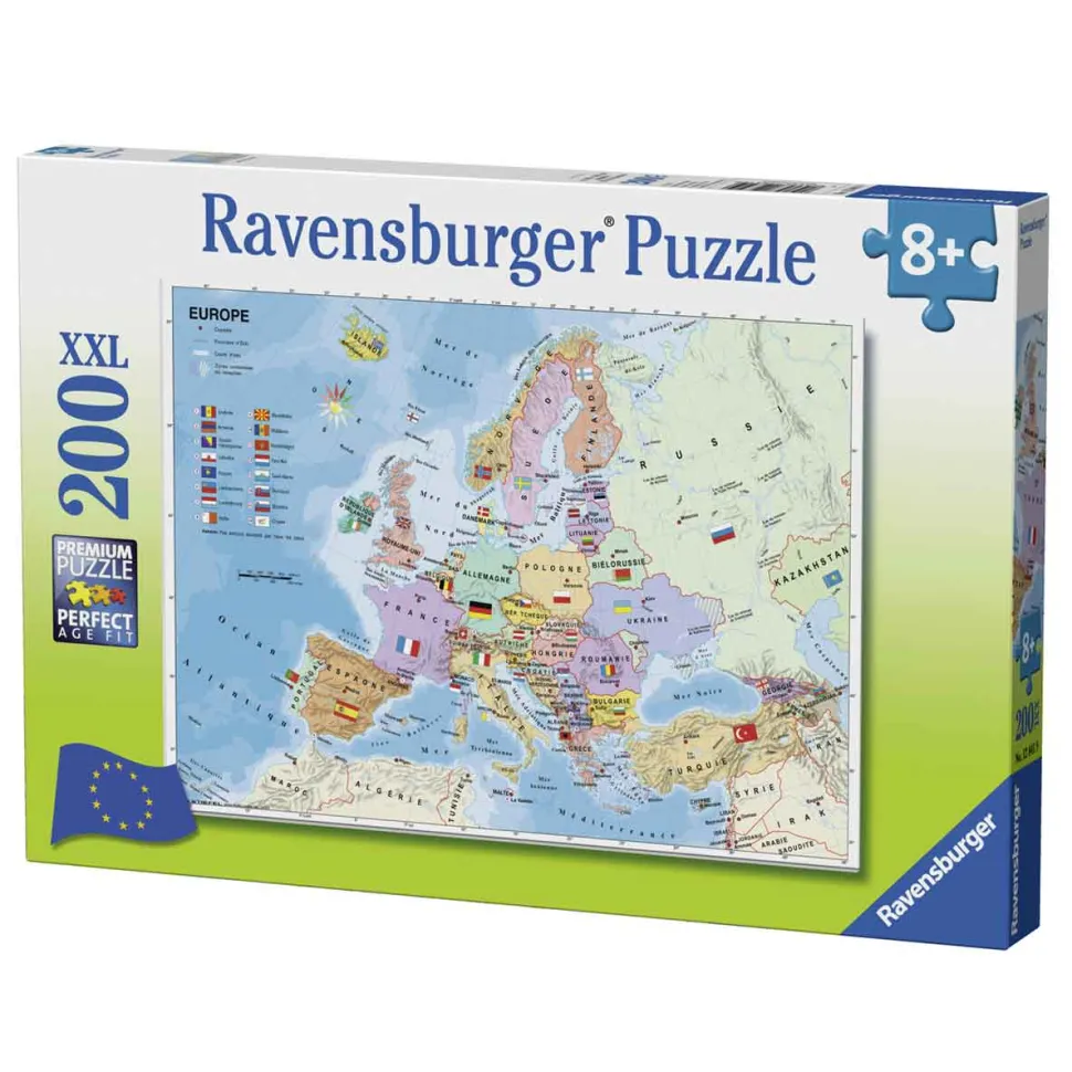 Puzzle 200 pièces XXL : Carte d'Europe - Ravensburger