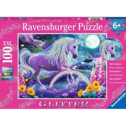 Puzzle 100 pièces XXL : Collection Paillettes : Licorne scintillante - Ravensburger