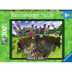 Puzzle 300 pièces XXL : Découpe Minecraft - Ravensburger