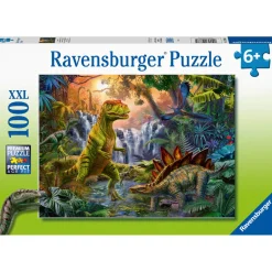 Puzzle 100 pièces XXL : L'oasis des dinosaures - Ravensburger