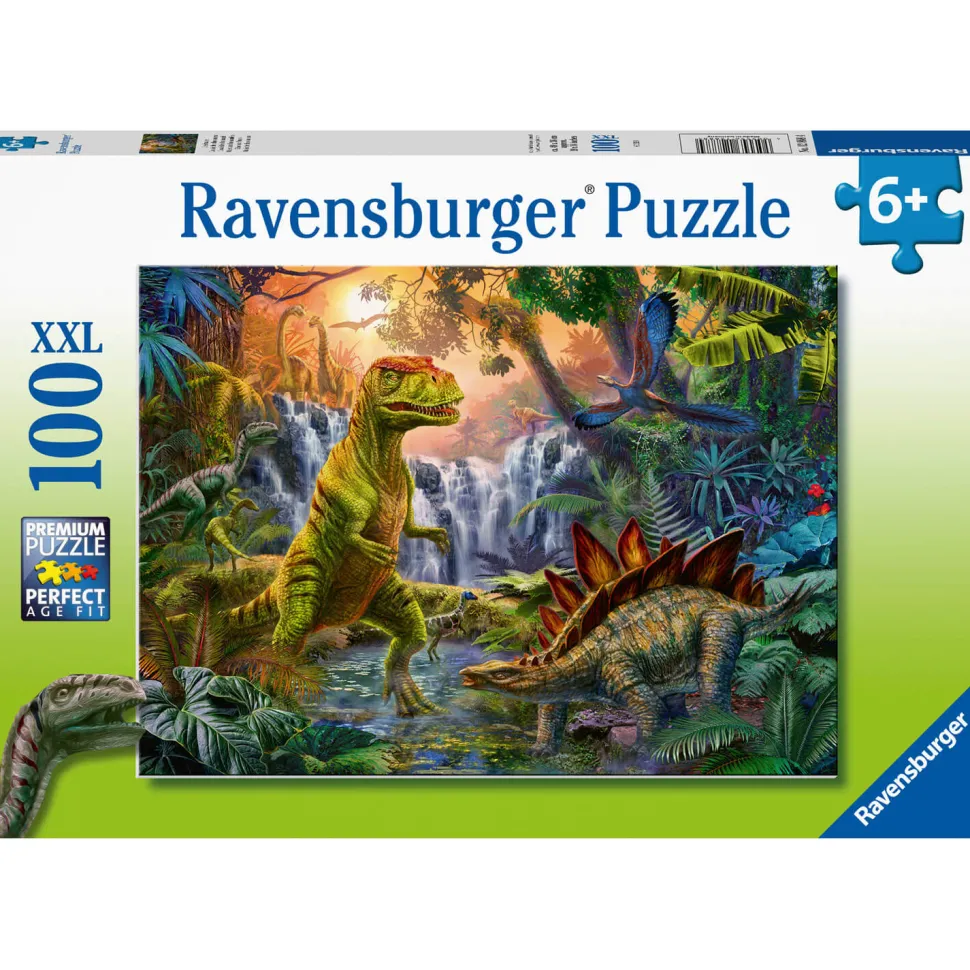 Puzzle 100 pièces XXL : L'oasis des dinosaures - Ravensburger