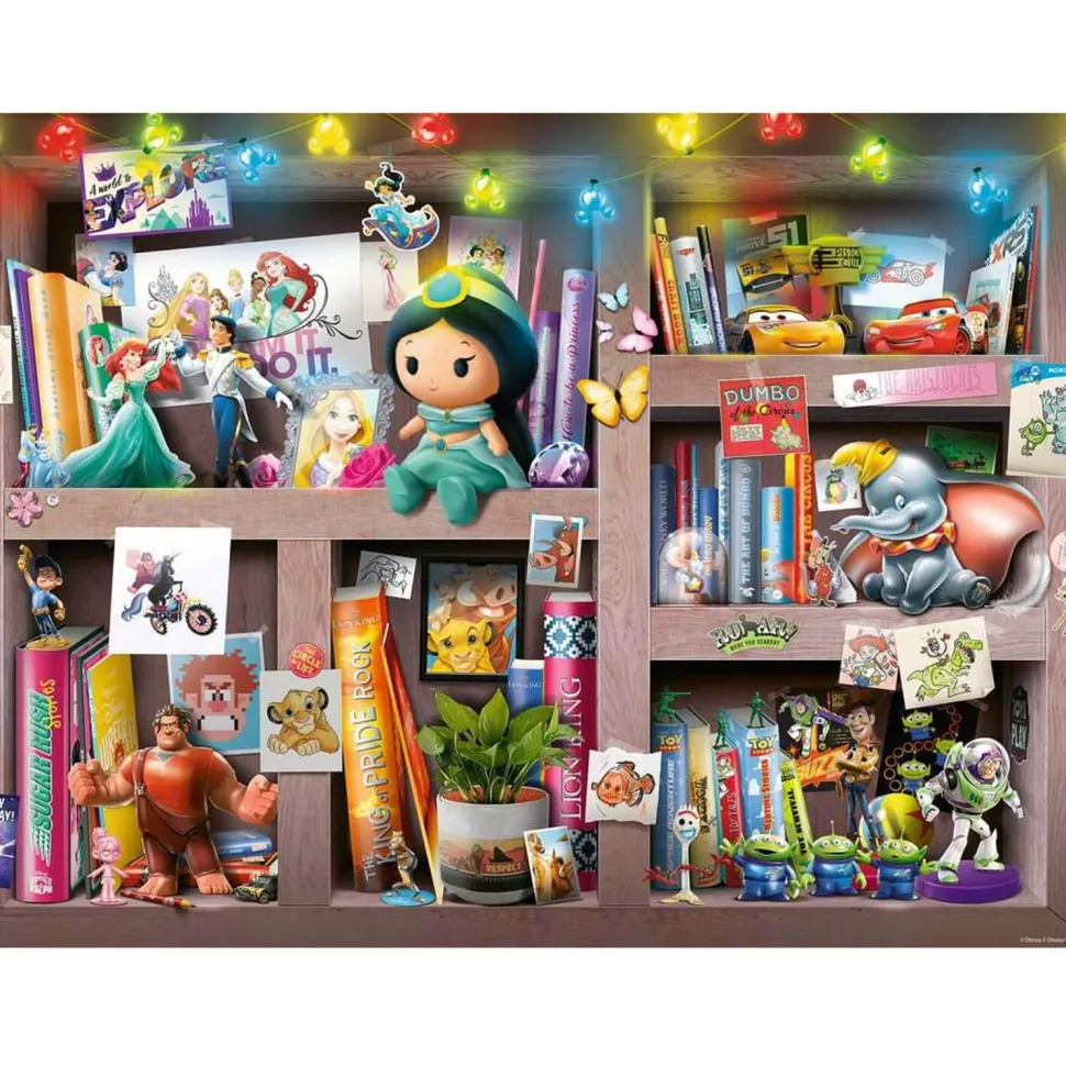 Puzzle 100 pièces XXL : L'étagère du collectionneur Disney - Ravensburger