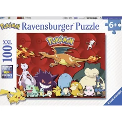 Puzzle 100 pièces XXL : Mes Pokémon préférés - Ravensburger