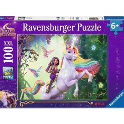 Puzzle 100 pièces XXL : Sophia et Wildstar - L'école des licornes - Ravensburger