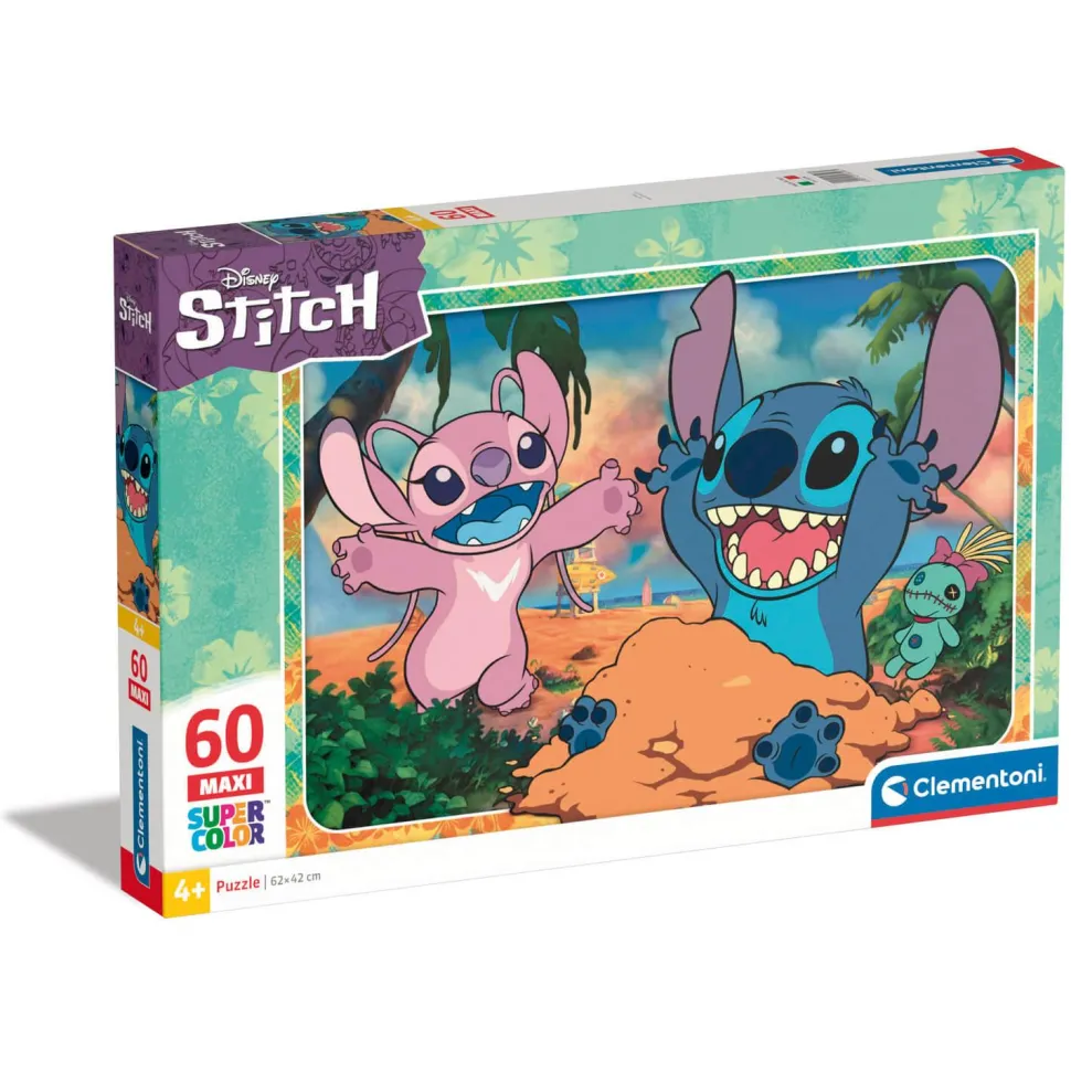 Puzzle 60 pièces XXL : Stitch - Clementoni