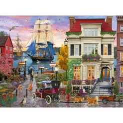 Puzzle 1000 pieces : Bateau dans le port - Schmidt