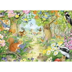 PUZZLE 100 PIECES : LES ANIMAUX DE LA FORET - Schmidt
