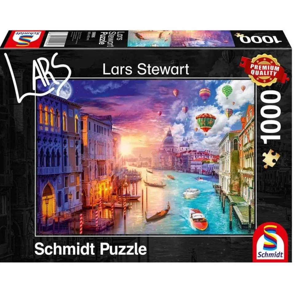 PUZZLE 1000 PIECES : VENISE - NUIT ET JOUR - Schmidt