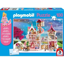 PUZZLE 100 PIECES PLAYMOBIL : CHATEAU DE PRINCESSE - Schmidt