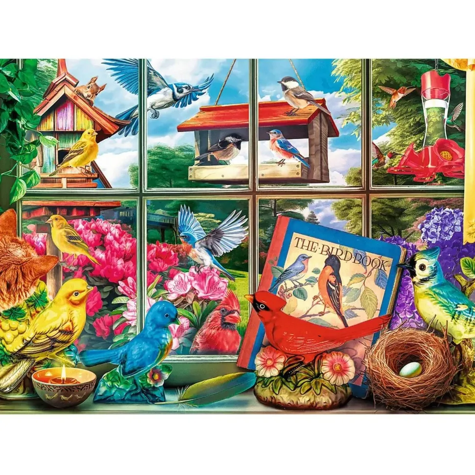 Puzzle 1000 Premium Plus : Tea Time : Le monde des oiseaux - Trefl