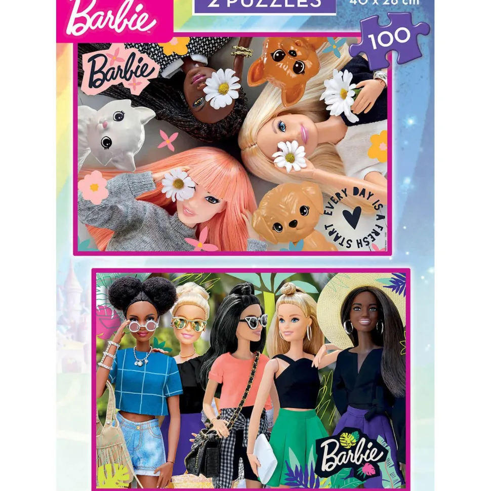 Puzzle 2 x 100 pièces : Barbie - Educa
