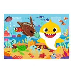 Puzzle 2 x 12 pièces : baby shark explore l'océan - Ravensburger