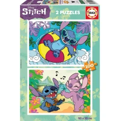 Puzzle 2 x 100 pièces : Disney - Educa