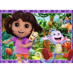 Puzzle 2 x 12 pièces : Dora - Nous pouvons y arriver ! - Ravensburger