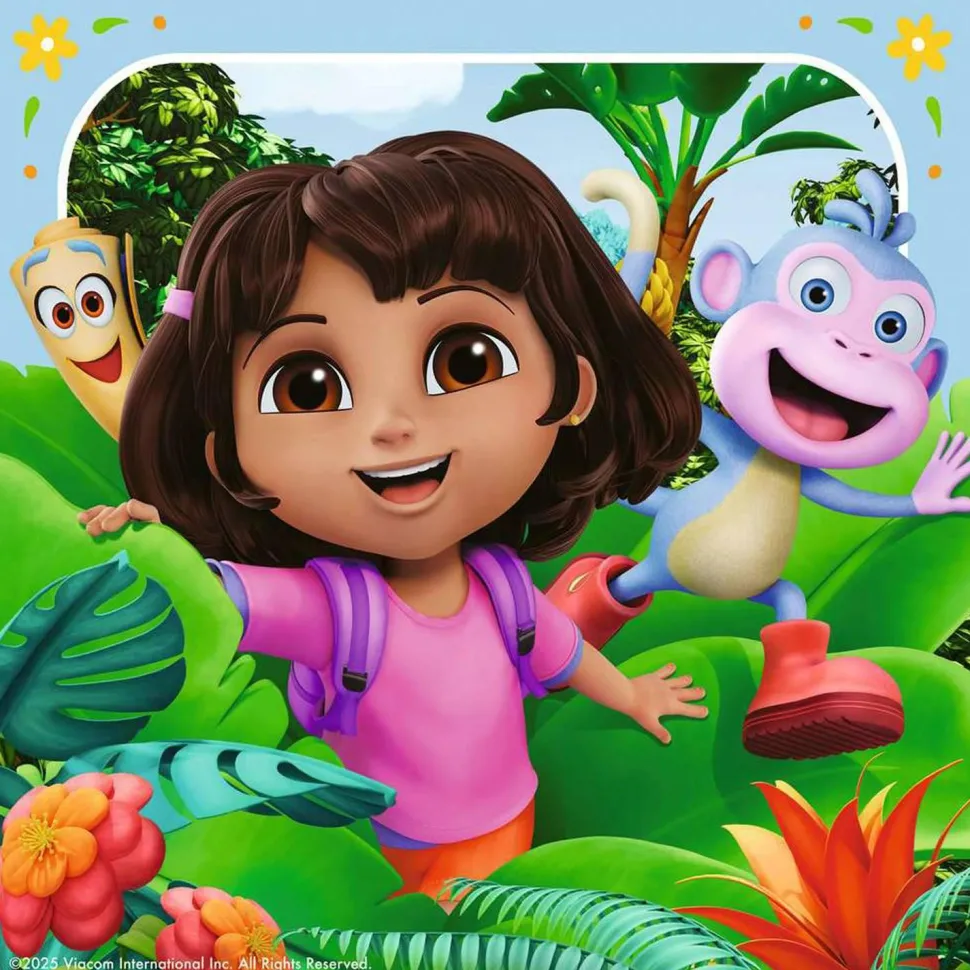 Puzzle 3 x 49 pièces : Dora - Prêt pour l'exploration ? - Ravensburger