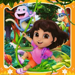 Puzzle 3 x 49 pièces : Dora - Prêt pour l'exploration ? - Ravensburger