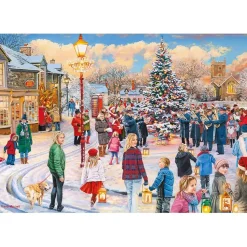 Puzzle 4 x 500 pièces : Fêtes de village - Gibsons