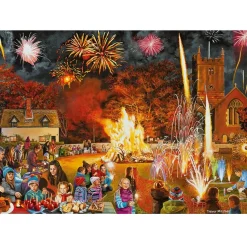 Puzzle 4 x 500 pièces : Fêtes de village - Gibsons