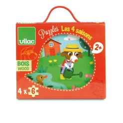 Puzzle 4 x 6 pièces : Les 4 saisons - Vilac