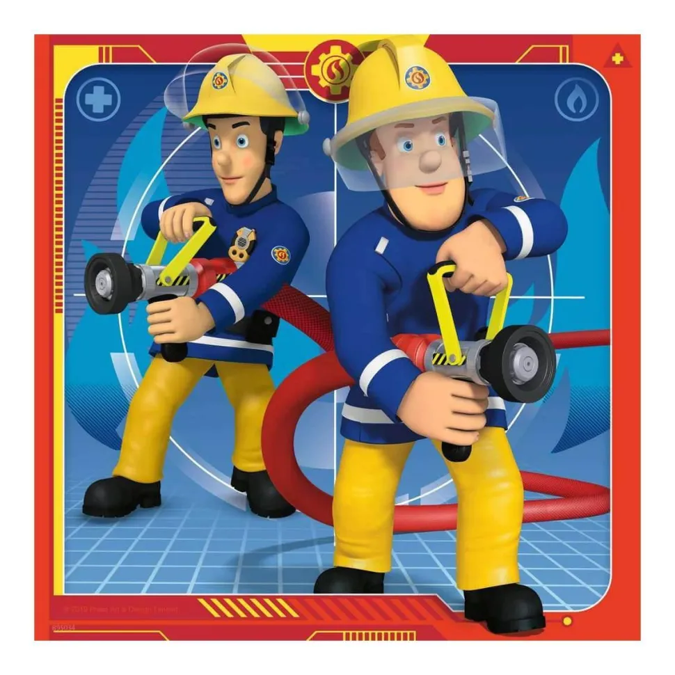 Puzzle 3 x 49 pièces : notre héros sam le pompier - Ravensburger