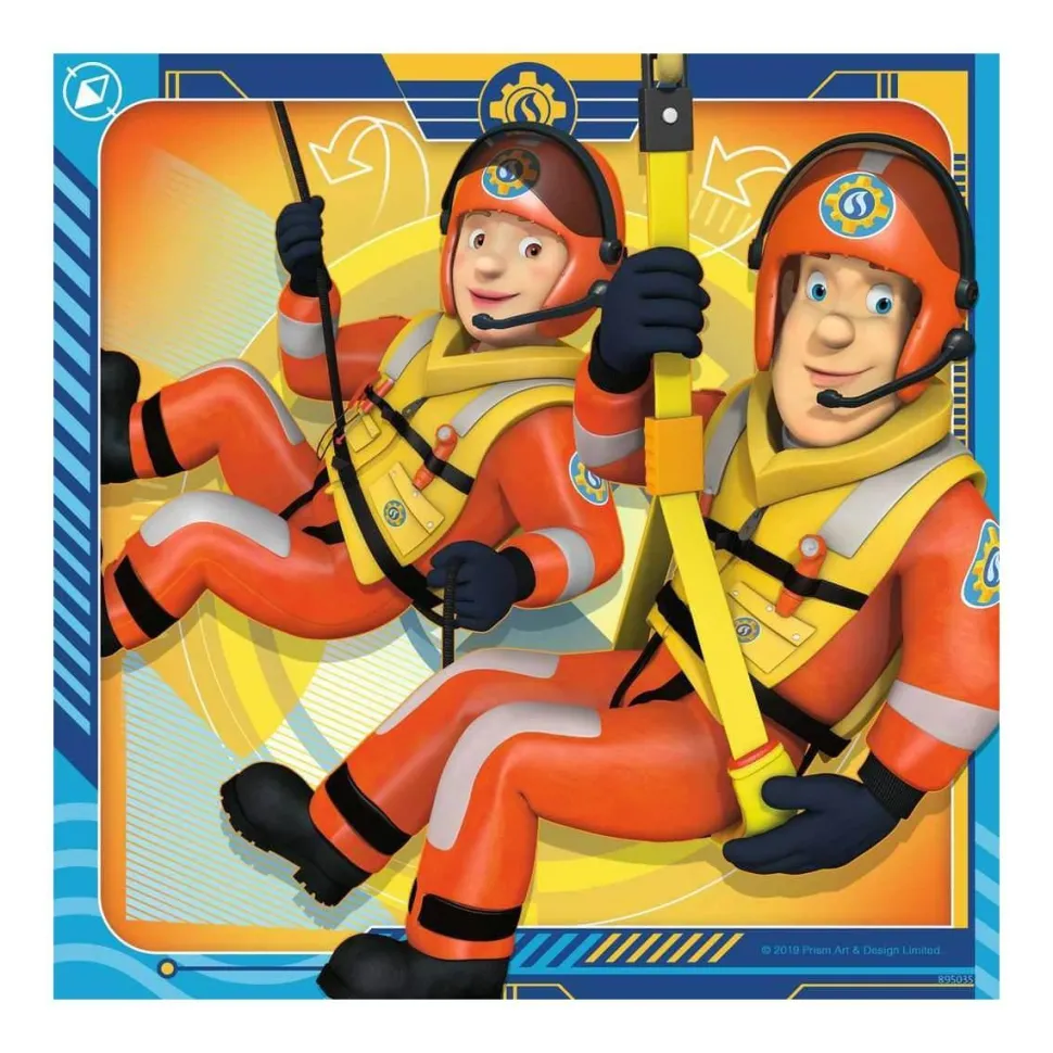 Puzzle 3 x 49 pièces : notre héros sam le pompier - Ravensburger