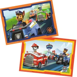 Puzzle 2 x 12 pièces : Pat'Patrouille : La Pat'Patrouille en action - Ravensburger