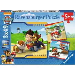 Puzzle 3 x 49 pièces : Pat'Patrouille : Héros à fourrure - Ravensburger