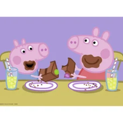 Puzzle 2 x 24 pièces : Peppa Pig : La vie de famille - Ravensburger