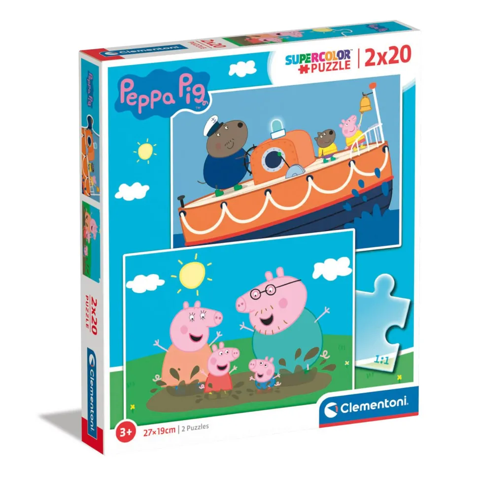 Puzzle 2 x 20 pièces : Peppa Pig - Clementoni