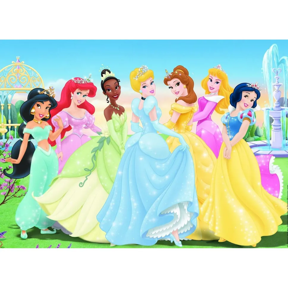 Puzzle 2 x 24 pièces : Princesses Disney : Les princesses réunies - Ravensburger