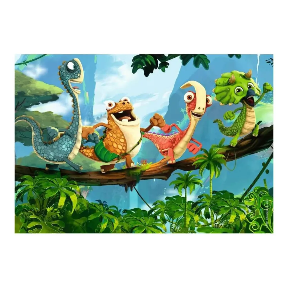 Puzzle 2 x 12 pièces Gigantosaurus : la petite bande de dinosaures - Ravensburger