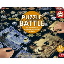 PUZZLE BATTLE 12 x 42 pièces : ART - Educa