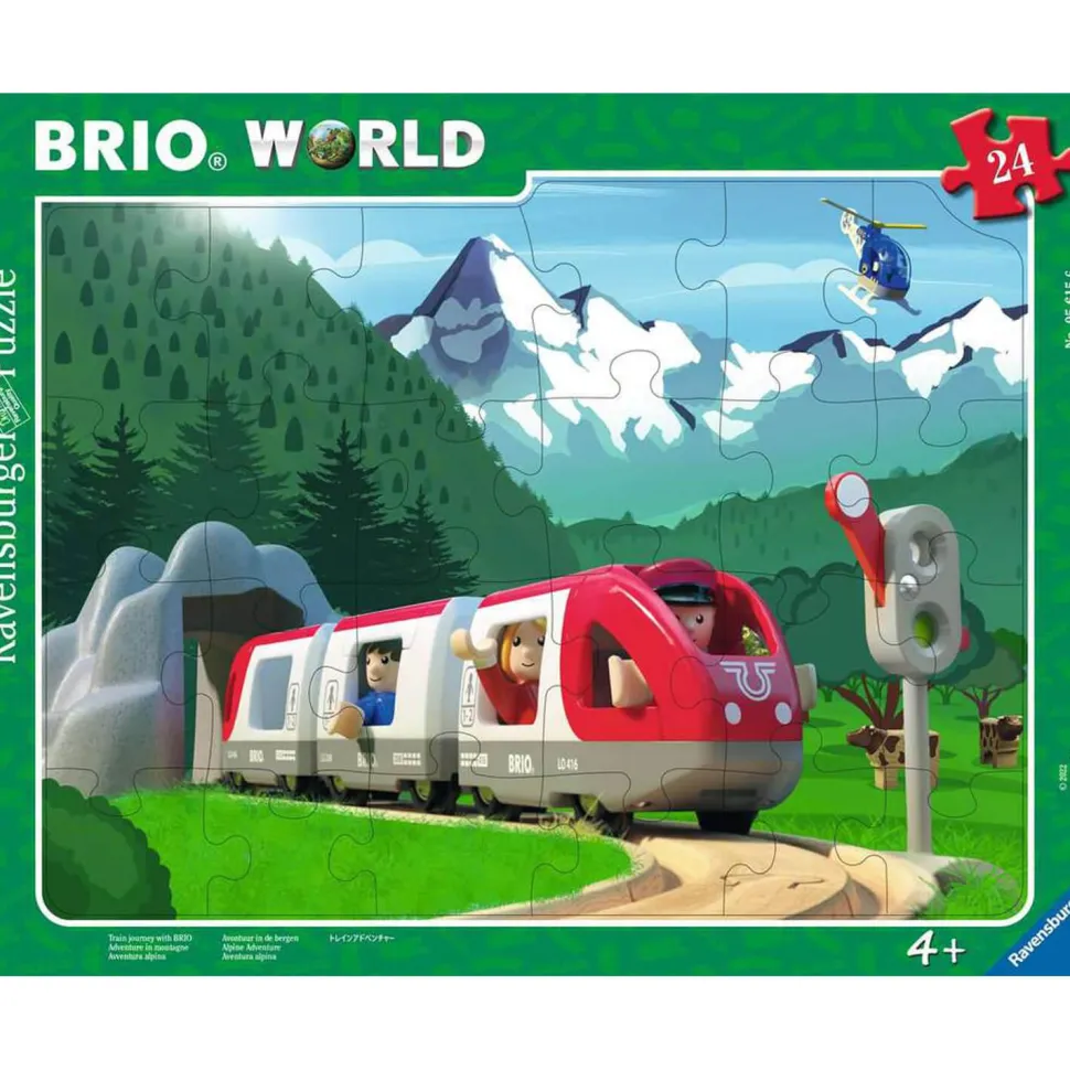 Puzzle cadre 24 pièces : Brio : Aventure en montagne - Ravensburger