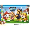Puzzle Cadre 15 pièces : Les chiots de la Pat’Patrouille (Paw Patrol) - Nathan