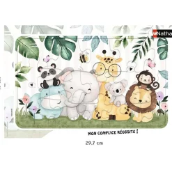 Puzzle cadre 15 pièces : animaux tout doux - Nathan