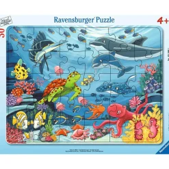 Puzzle cadre 30 pièces : Au fond de la mer - Ravensburger