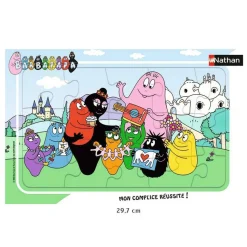 Puzzle cadre 15 pièces : Barbapapa - la Fête des mères - Nathan