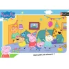 Puzzle cadre 15 pièces : l'anniversaire de Peppa Pig - Nathan