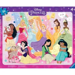 Puzzle cadre 40 pièces : Princesses Disney : Nous sommes les princesses - Ravensburger