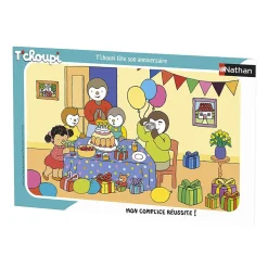 Puzzle Cadre 15 pièces : T'choupi fête son anniversaire - Nathan
