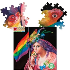 Puzzle carré 1000 pièces : Liberty Rainbow - Eeboo