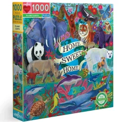 Puzzle carré 1000 pièces : Planète Terre - Eeboo
