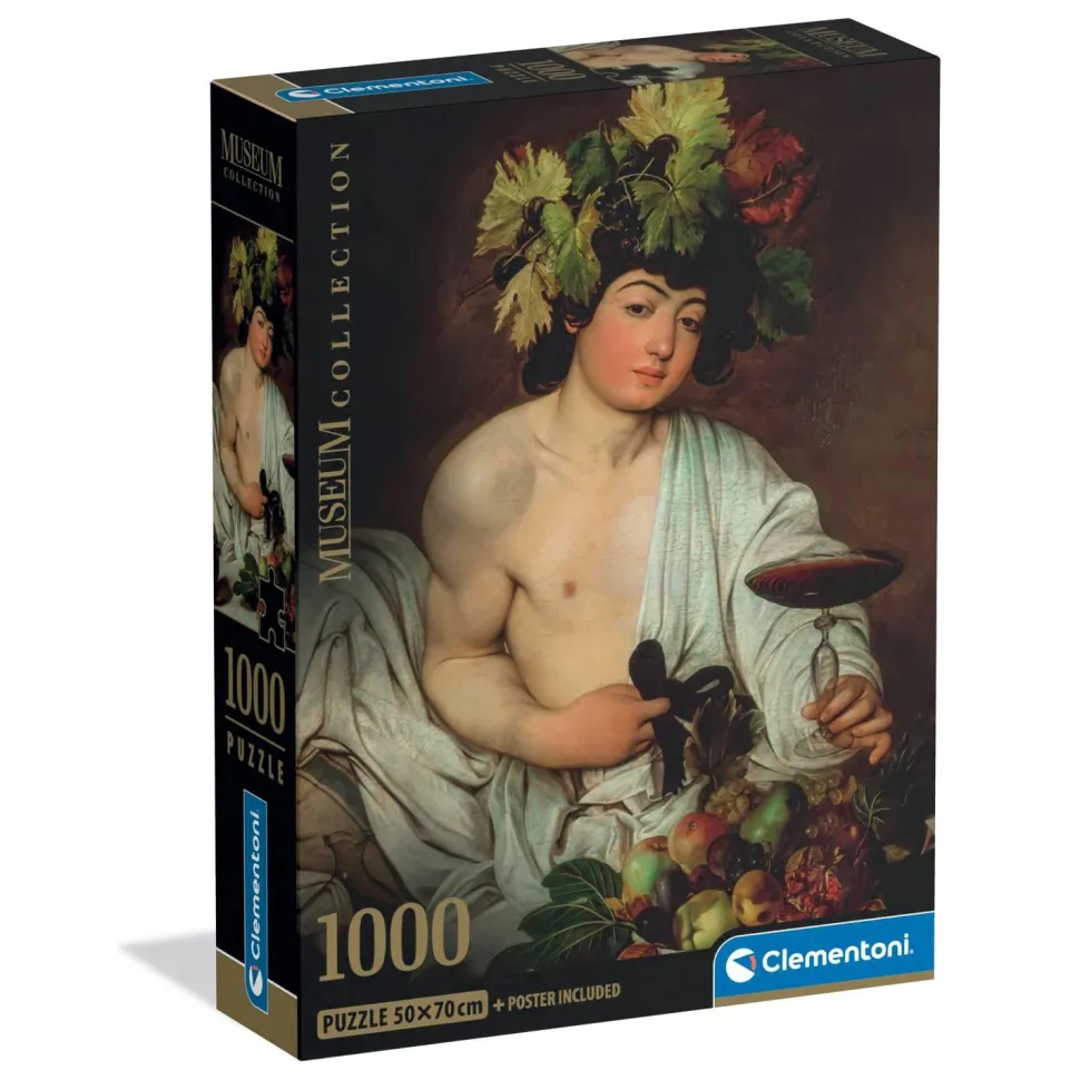 Puzzle Compact 1000 pièces : Caravage - Bacchus - Clementoni