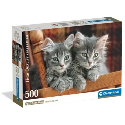 Puzzle Compact 500 pièces : Chatons - Clementoni