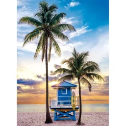 Puzzle Compact 500 pièces : Floride, Miami Beach - Clementoni