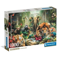 Puzzle Compact 1000 pièces : Jungle Mystique - Clementoni