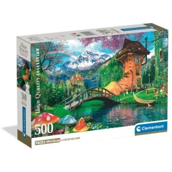 Puzzle Compact 500 pièces : La Vieille Maison à Chaussures - Clementoni