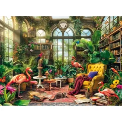 Puzzle Compact 1000 pièces : La Bibliothèque Serre - Clementoni